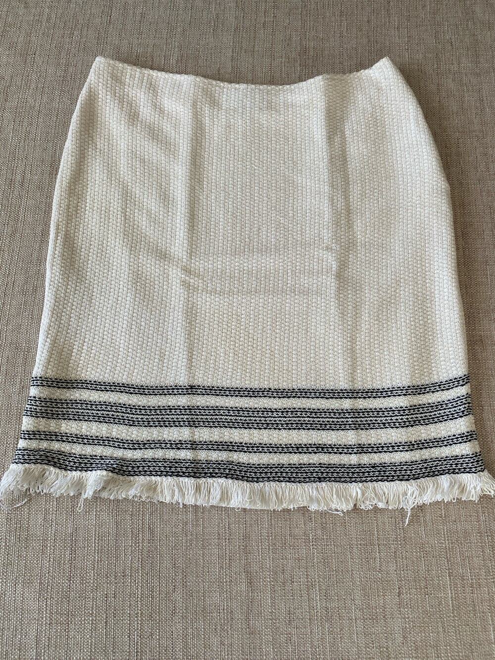 ST. JOHN Knit skirt Cotton Wool Silk Blend 10